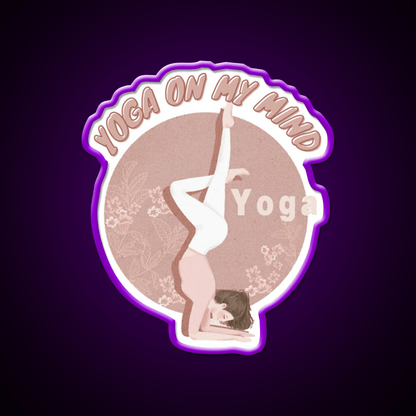 Copy Of Yoga On My Mind Yoga Led Neon Sign For Wellness Space Rgb Color - Shineneon
