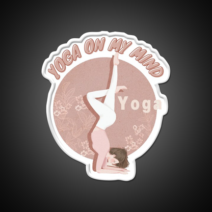 Copy Of Yoga On My Mind Yoga Led Neon Sign For Wellness Space Rgb Color