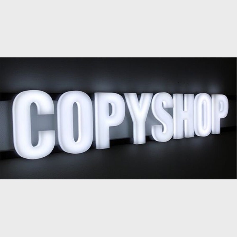 Copy Shop 3D Frontlit And Backlit Channel Letter Led Light Sign - Shineneon