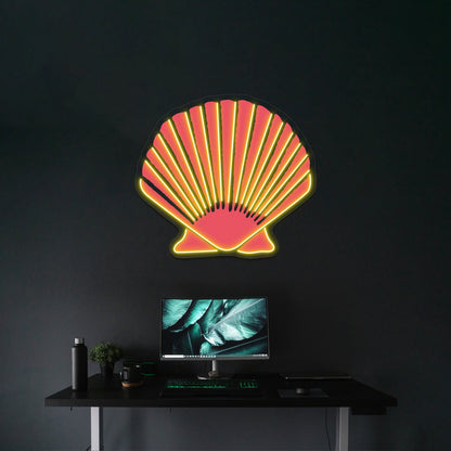 Coral Seashell Artwork Business Led Sign - Shineneon