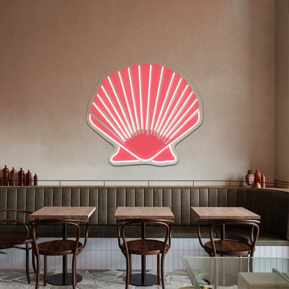 Coral Seashell Artwork Business Led Sign - Shineneon
