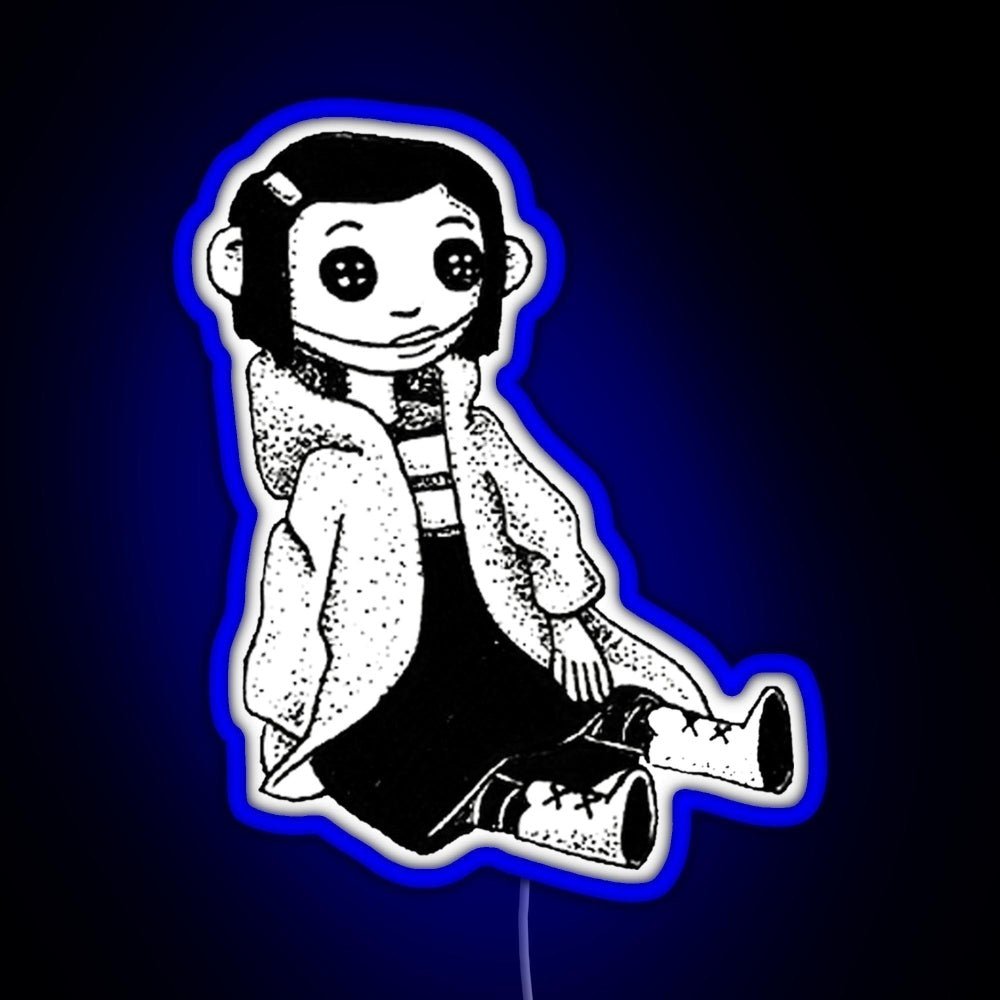 Coraline Inspired Doll Rgb Led Neon Sign Pop Wall Art - Shineneon