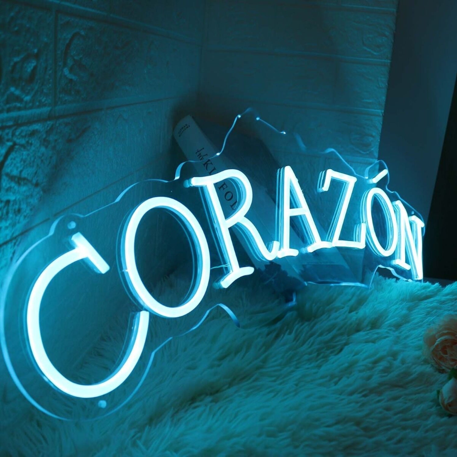 Corazon Blue Led Neon Sign - Shineneon