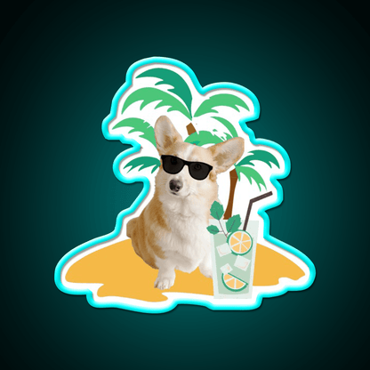 Corgi Cocktail Bar Decor Led Neon Sign Rgb Color - Shineneon