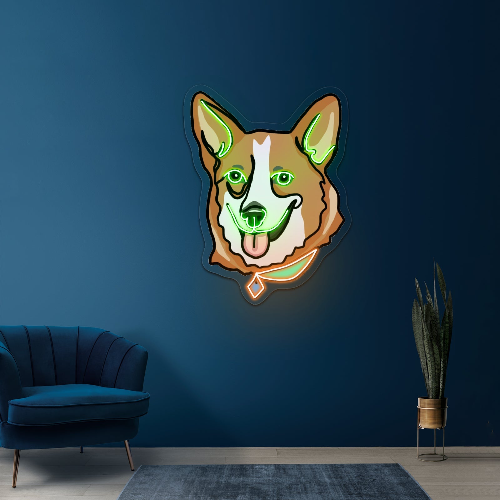 Corgi Dog Cute Led Neon Signs - Shineneon