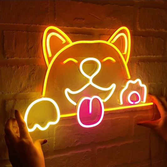 Corgi Dog Led Sign Business Neon Sign