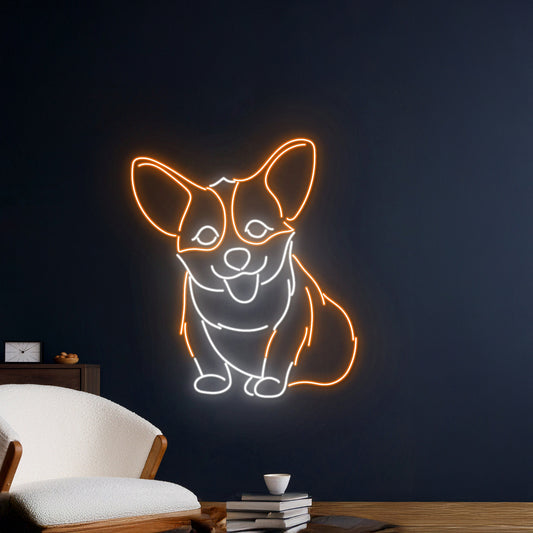 Corgi Neon Wall Room Art Decor