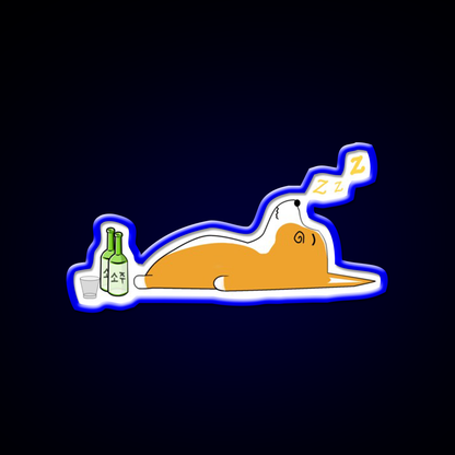 Corgi Nightlife Soju Beer Bar Decor Led Neon Sign Rgb Color - LED neon sign view 5