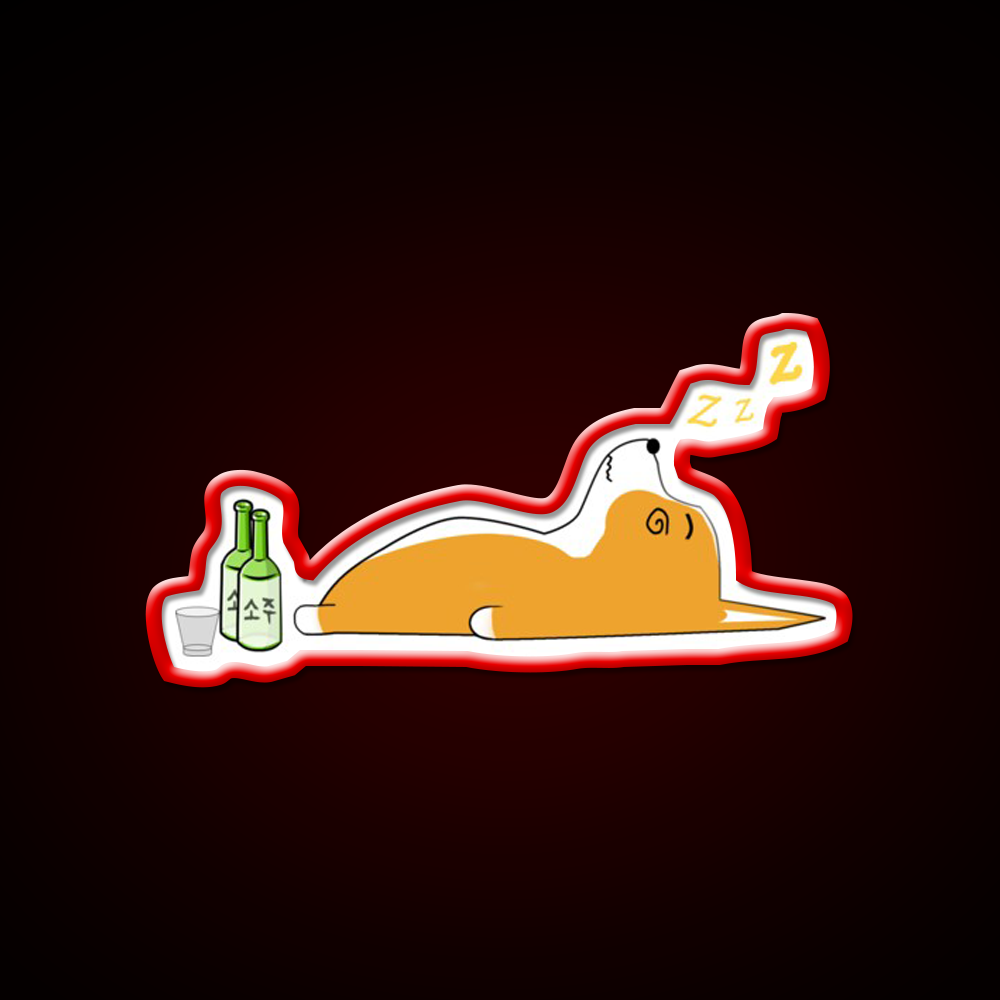 Corgi Nightlife Soju Beer Bar Decor Led Neon Sign Rgb Color - LED neon sign view 10