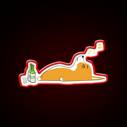 Corgi Nightlife Soju Beer Bar Decor Led Neon Sign Rgb Color - LED neon sign view 10