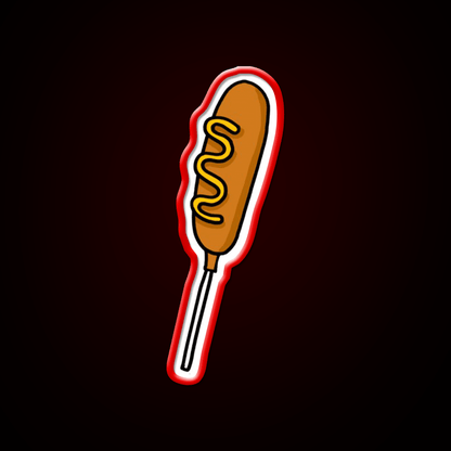 Corn Dog Doodle Snack Food Led Neon Sign Rgb Color - Shineneon