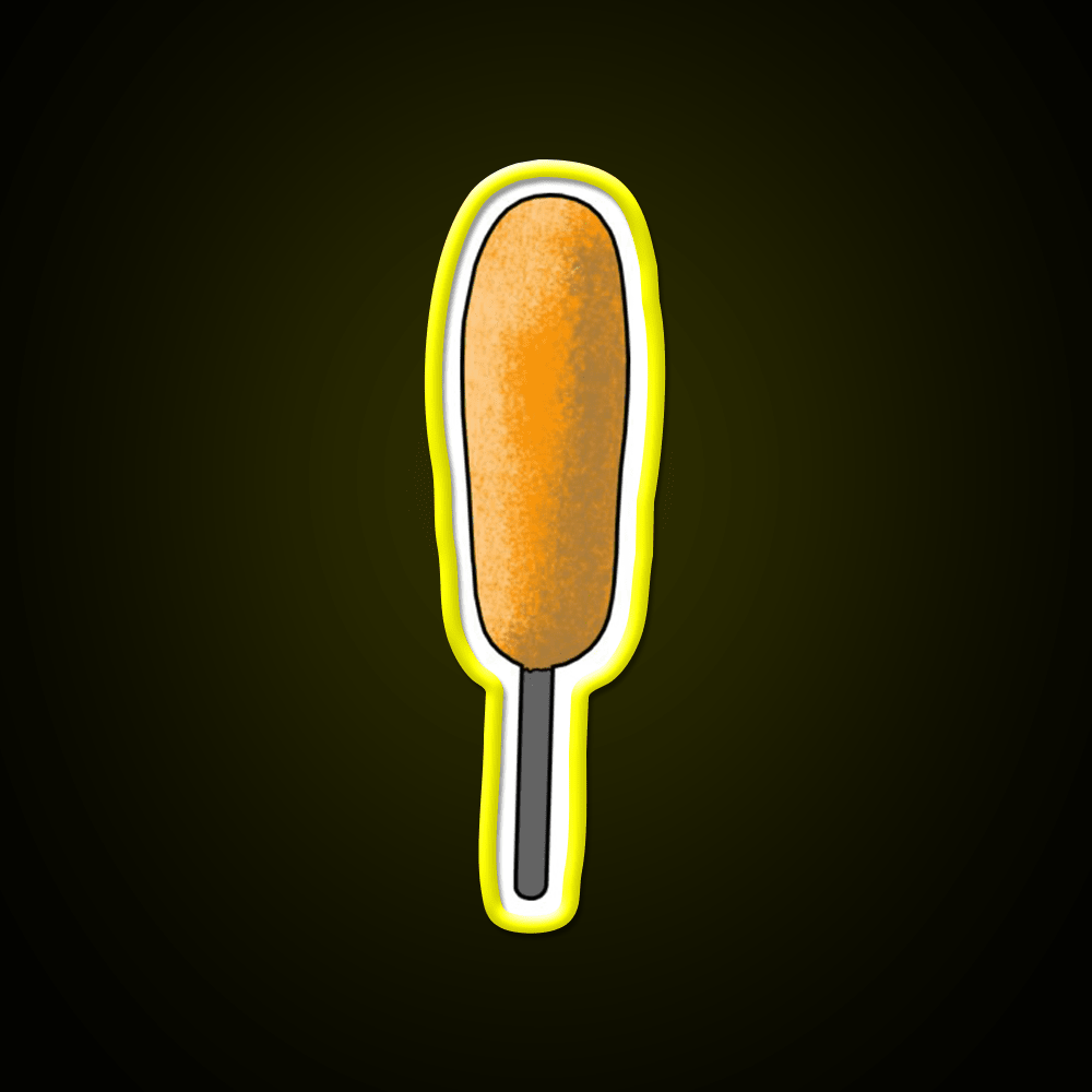 Corn Dog Snack Food Led Neon Sign Rgb Color - Shineneon