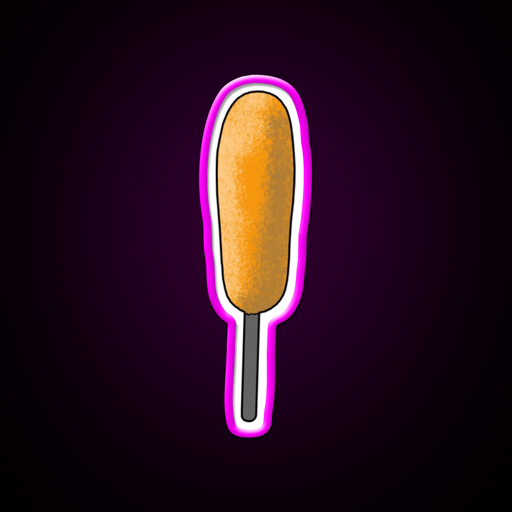 Corn Dog Snack Food Led Neon Sign Rgb Color - Shineneon