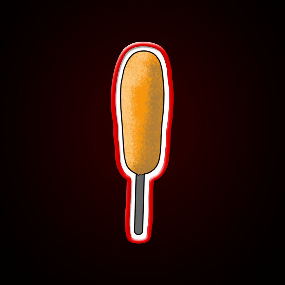Corn Dog Snack Food Led Neon Sign Rgb Color - Shineneon