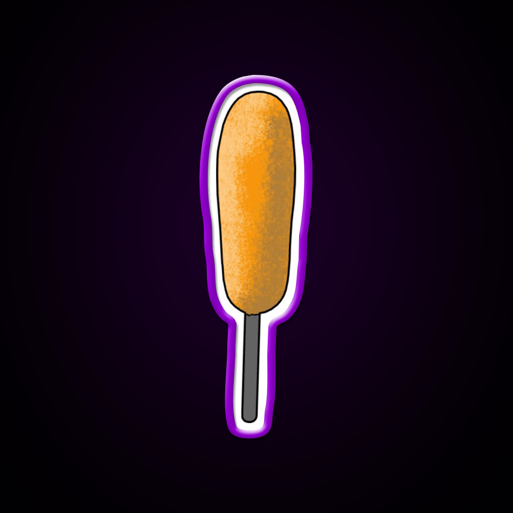 Corn Dog Snack Food Led Neon Sign Rgb Color - Shineneon