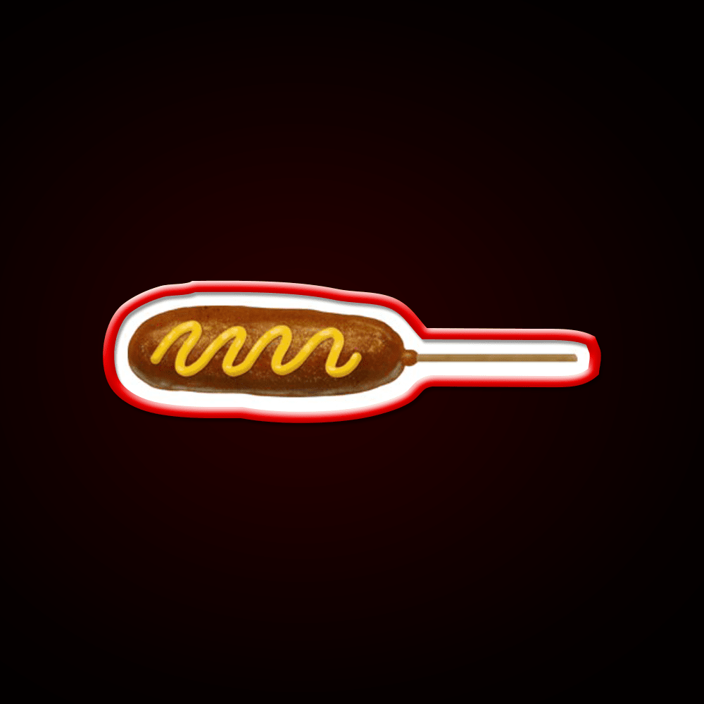 Corn Dogs Snack Food Led Neon Sign Rgb Color - Shineneon