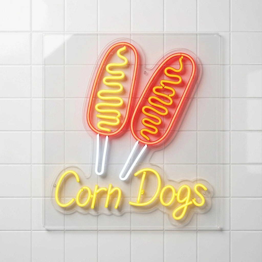 Corn Dogs Wall Decor LED Neon Sign - 01 Original Product Image