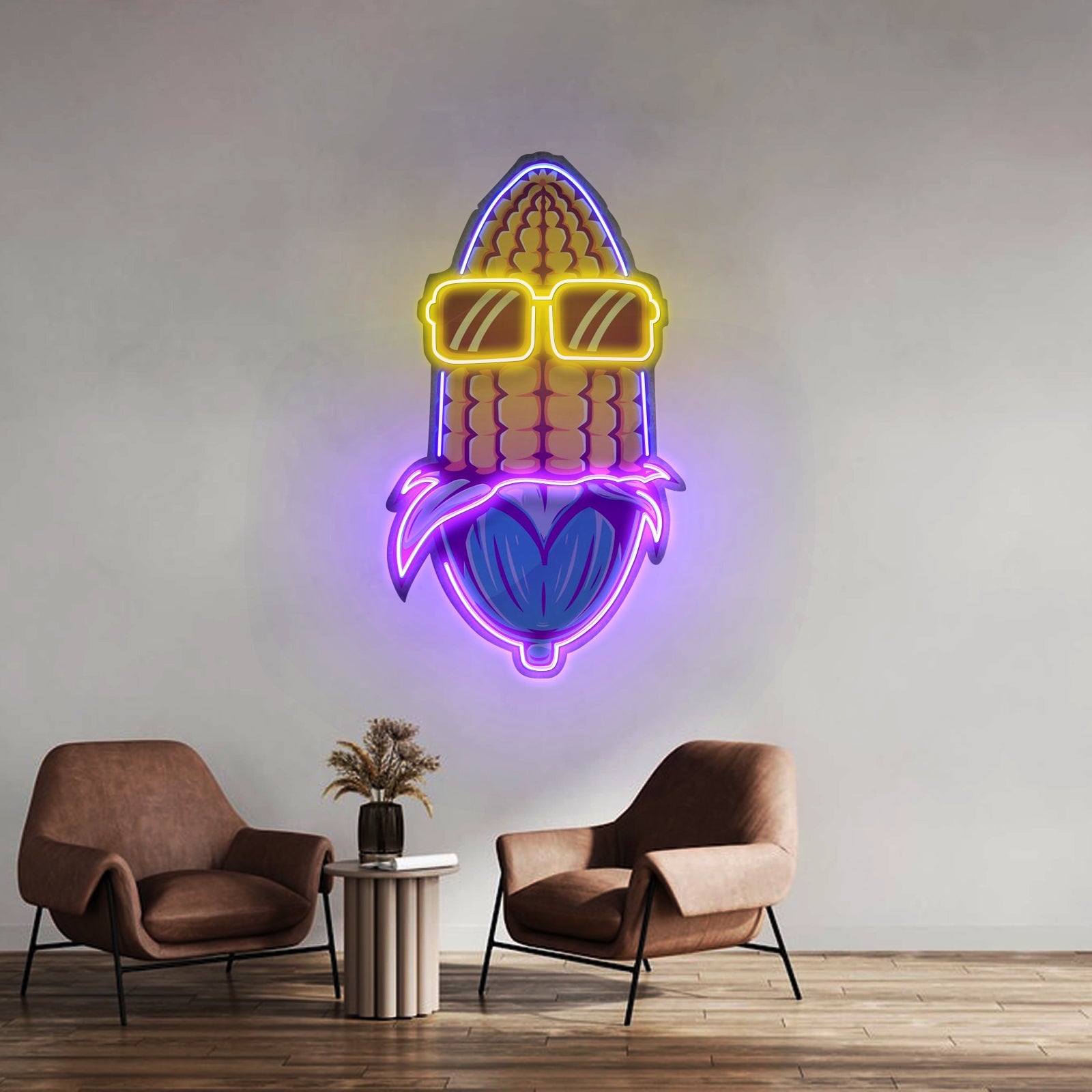 Corn Using Glasses Led Neon Sign Light Custom Led Signs - Shineneon