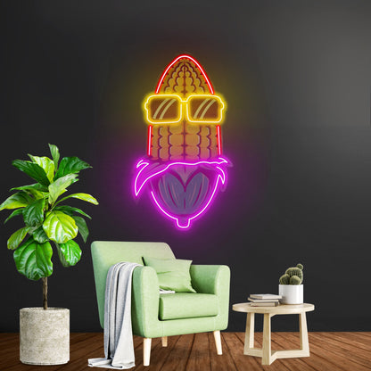 Corn Using Glasses Led Neon Sign Light Custom Led Signs - Shineneon