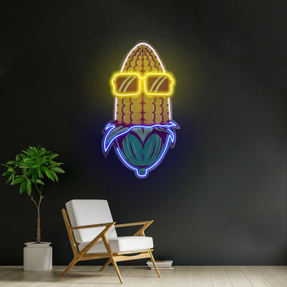 Corn Using Glasses Led Neon Sign Light Custom Led Signs - Shineneon