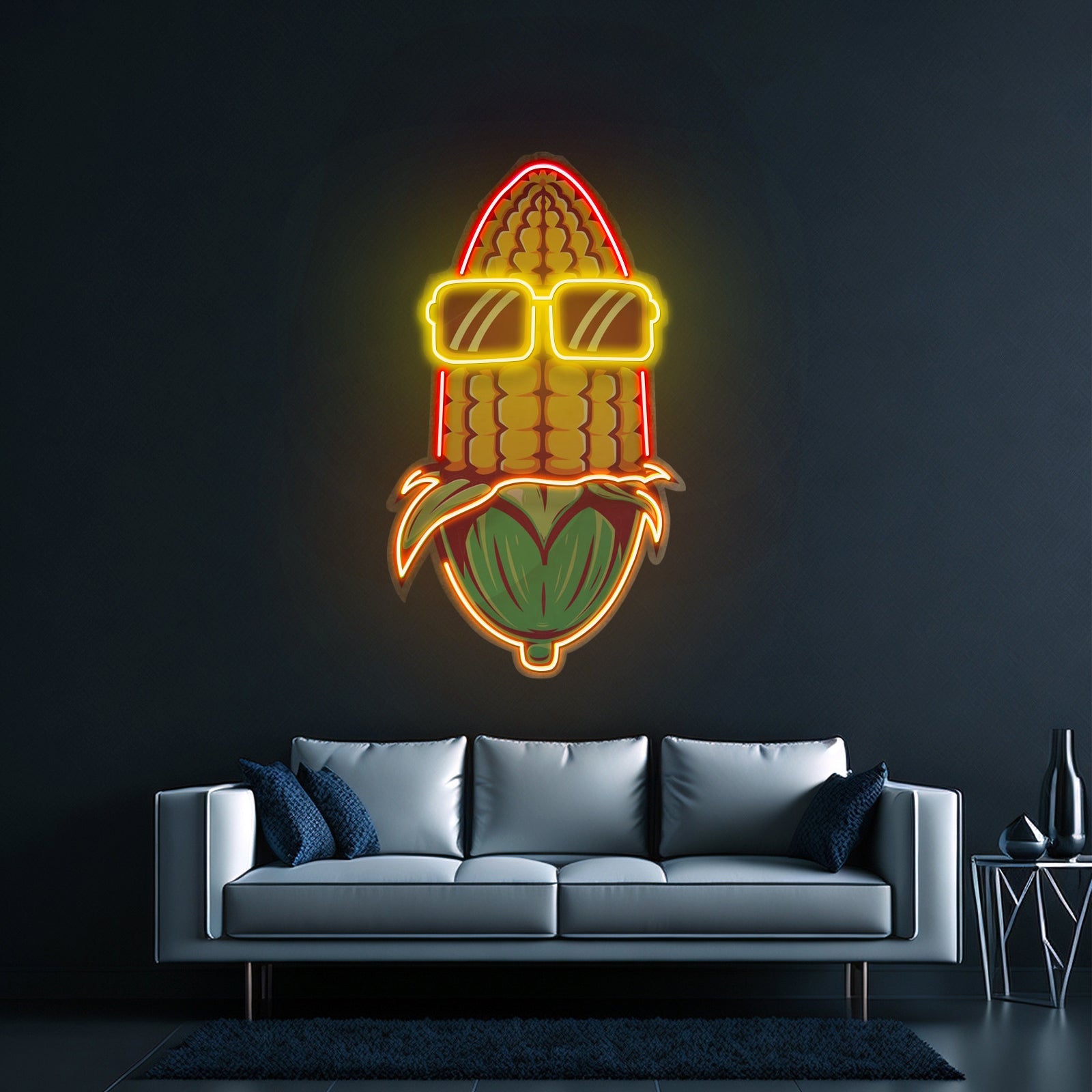 Corn Using Glasses Led Neon Sign Light Custom Led Signs - Shineneon