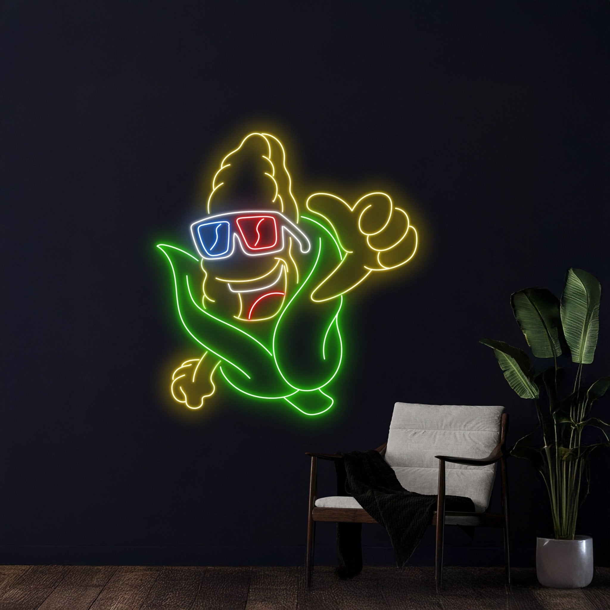 Corn Vr Glasses Neon Sign - Shineneon