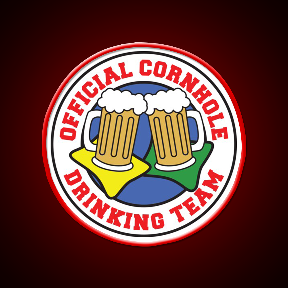 Cornhole Drinking Team Featuring Beers Beer Bar Decor Led Neon Sign Rgb Color - LED neon sign view 9