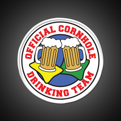 Cornhole Drinking Team Featuring Beers Beer Bar Decor Led Neon Sign Rgb Color - LED neon sign view 10