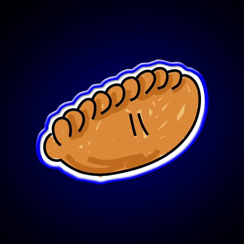 Cornish Pasty Snack Food Led Neon Sign Rgb Color - Shineneon