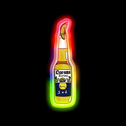Corona Beer Bar Decor Led Neon Sign Rgb Color - LED neon sign close-up detail