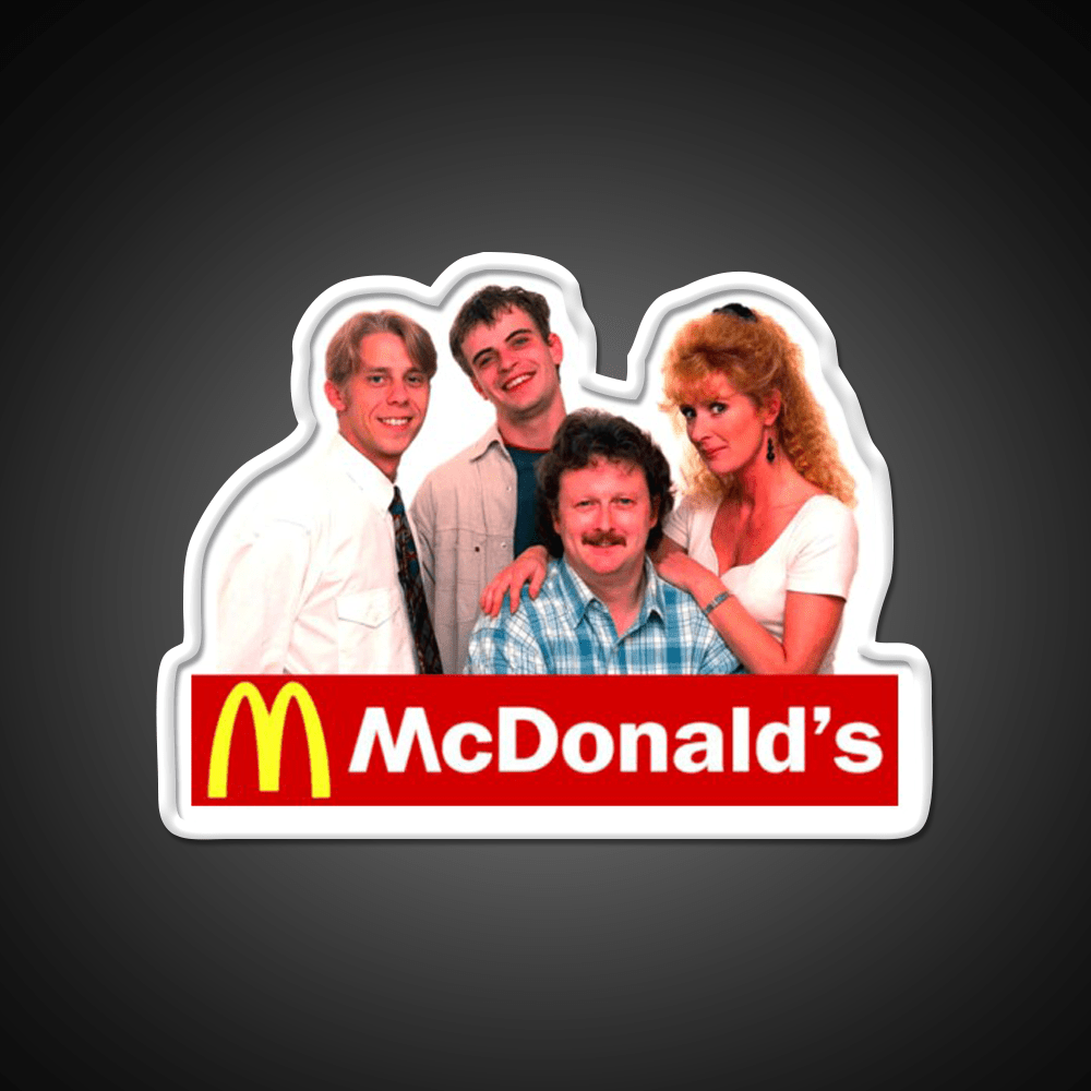 Coronation Street Mcdonald Fast Food Led Neon Sign For Burger Place Rgb Color - Shineneon