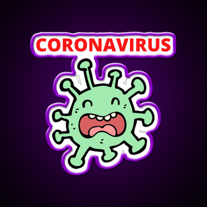 Coronavirus Covid 19 Hemp Inspired Green Leaf Led Neon Sign Rgb Color - LED neon sign view 9
