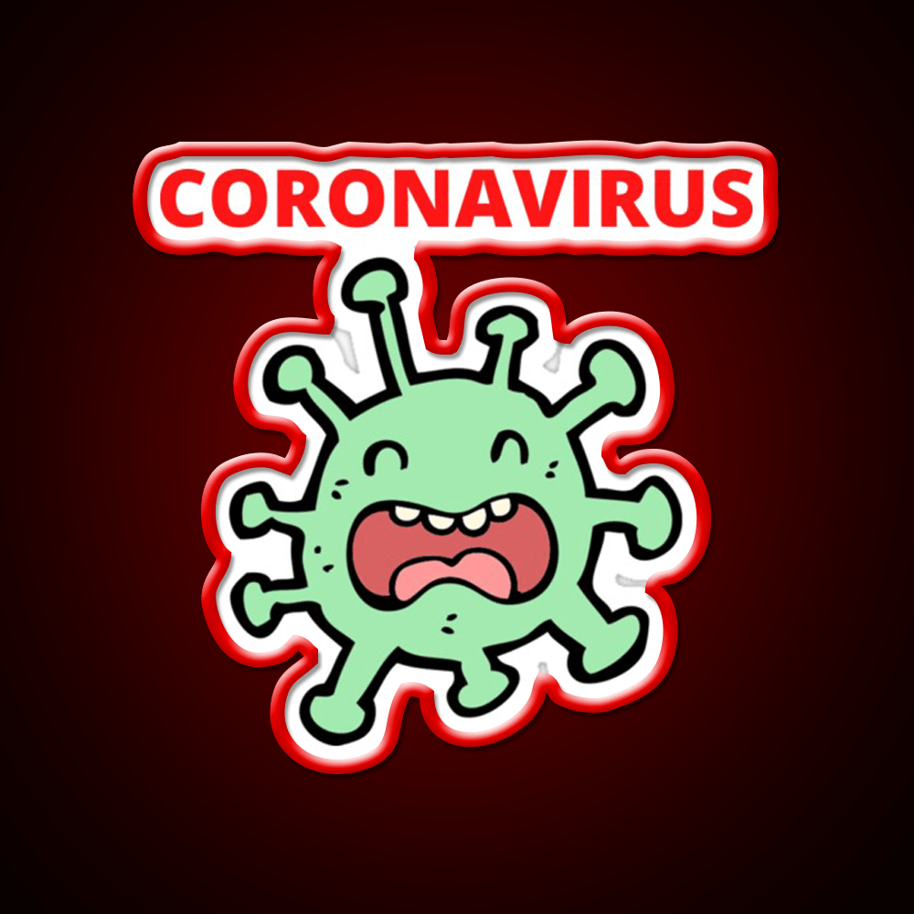 Coronavirus Covid 19 Hemp Inspired Green Leaf Led Neon Sign Rgb Color - Shineneon