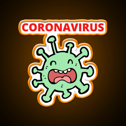 Coronavirus Covid 19 Hemp Inspired Green Leaf Led Neon Sign Rgb Color - Shineneon