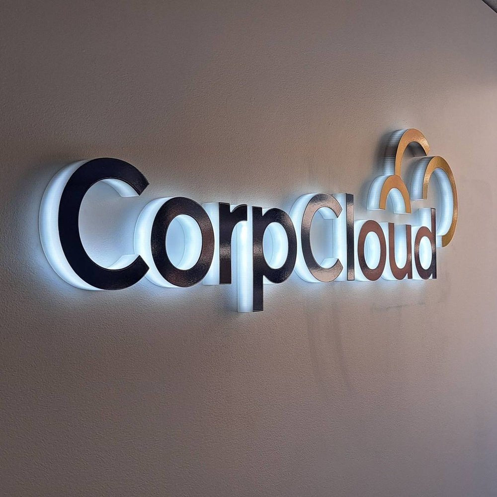 Corpcloud 3D Backlit Channel Letters Led Light Sign - Shineneon