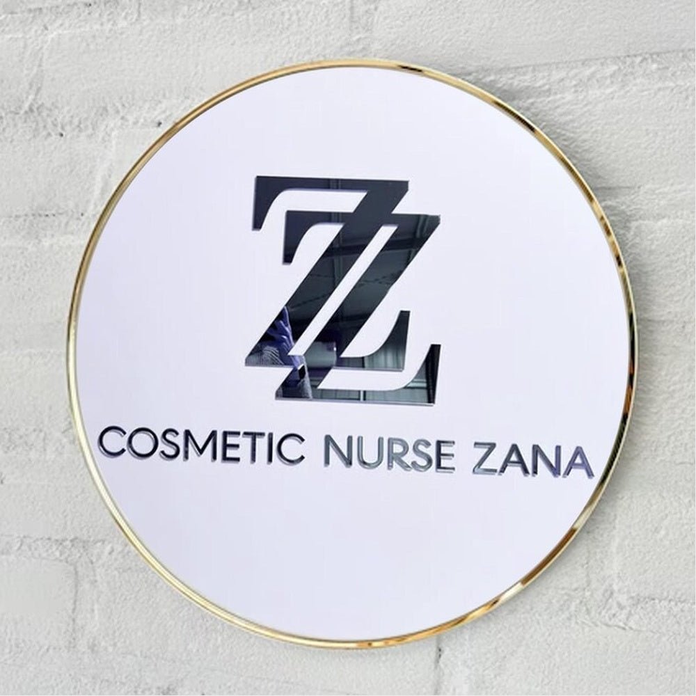 Cosmetic Nurse Zana Acrylic Business Logo Sign - Shineneon