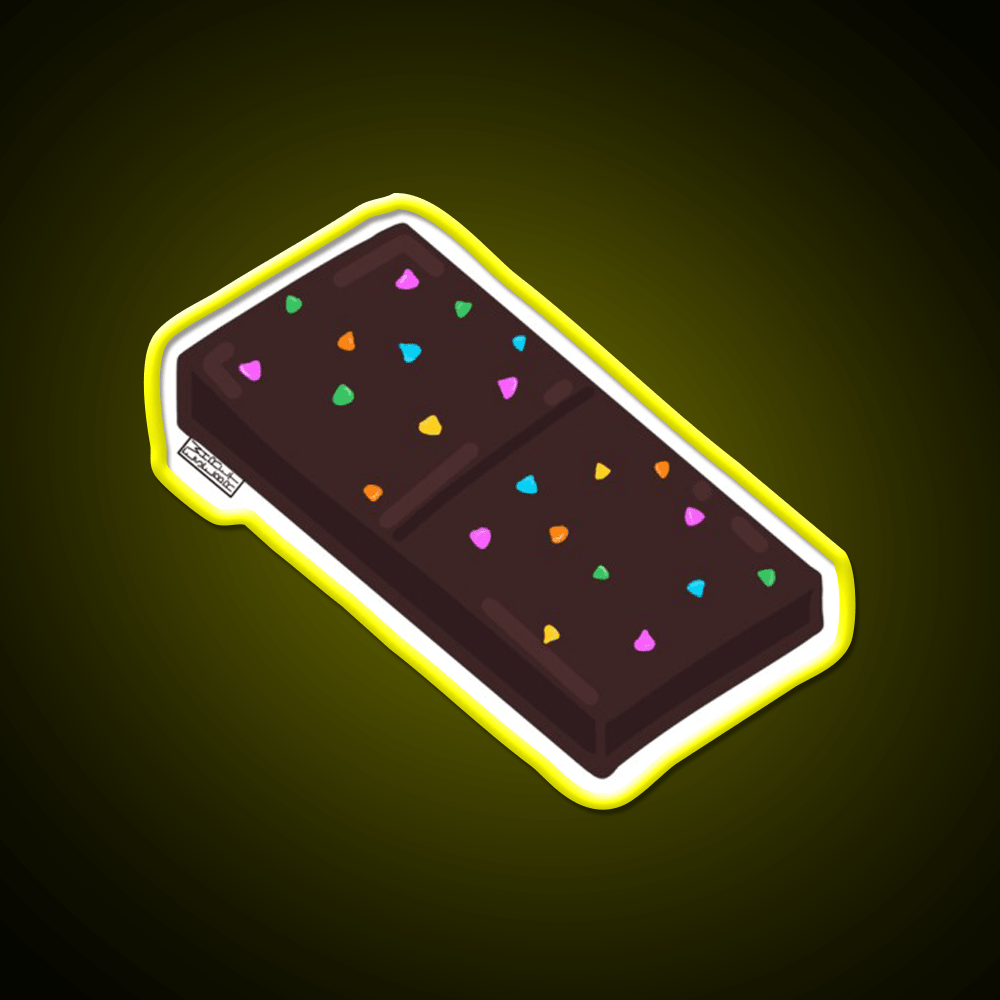 Cosmic Brownie Snack Food Led Neon Sign For Snack Room Rgb Color - Shineneon