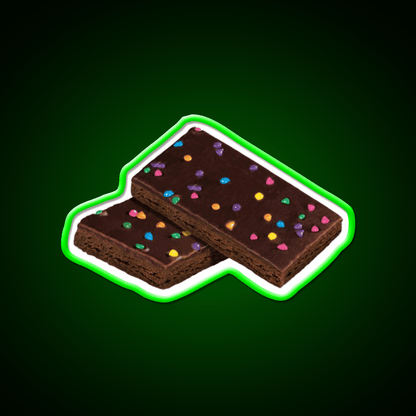 Cosmic Brownie Snack Food Led Neon Sign For Vending Area Rgb Color - Shineneon