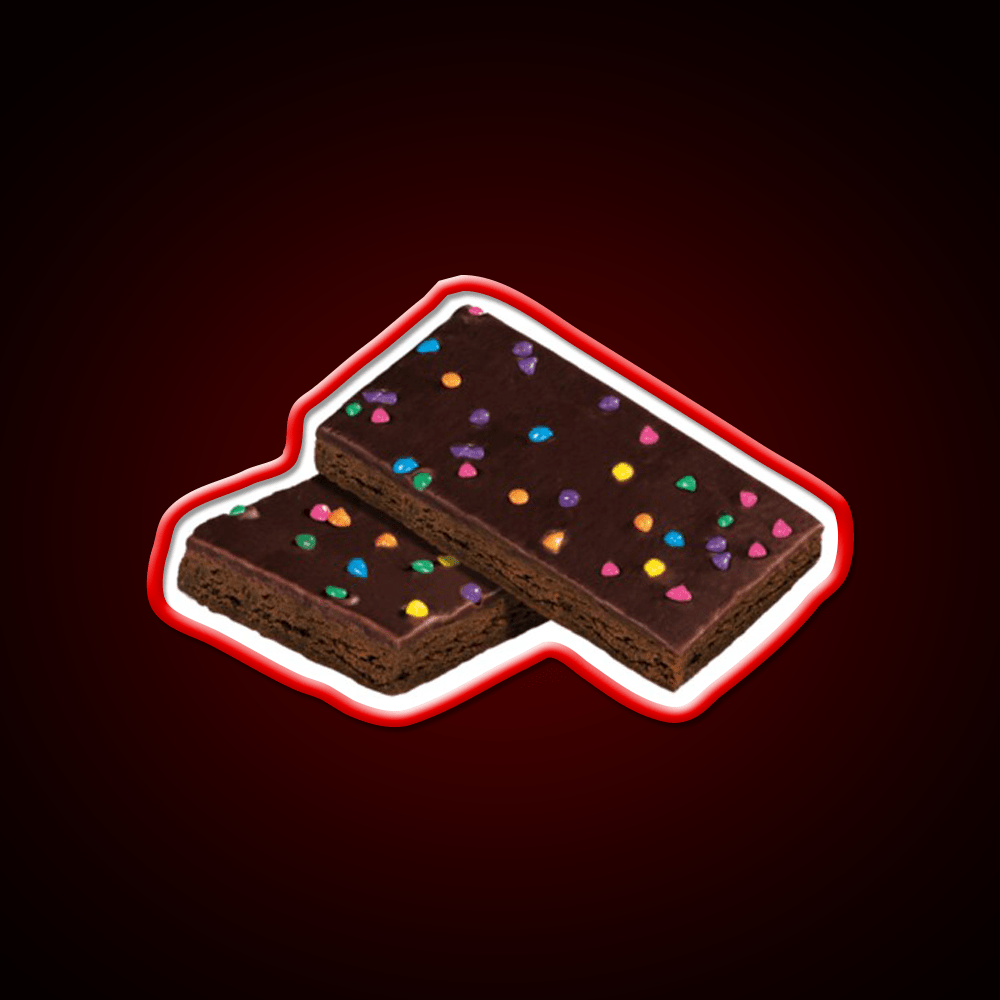 Cosmic Brownie Snack Food Led Neon Sign For Vending Area Rgb Color - Shineneon