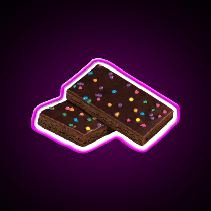 Cosmic Brownie Snack Food Led Neon Sign For Vending Area Rgb Color - Shineneon