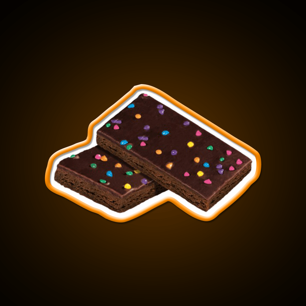 Cosmic Brownie Snack Food Led Neon Sign For Vending Area Rgb Color - Shineneon