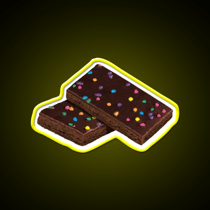 Cosmic Brownie Snack Food Led Neon Sign For Vending Area Rgb Color - Shineneon