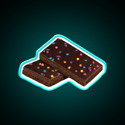 Cosmic Brownie Snack Food Led Neon Sign For Vending Area Rgb Color - Shineneon