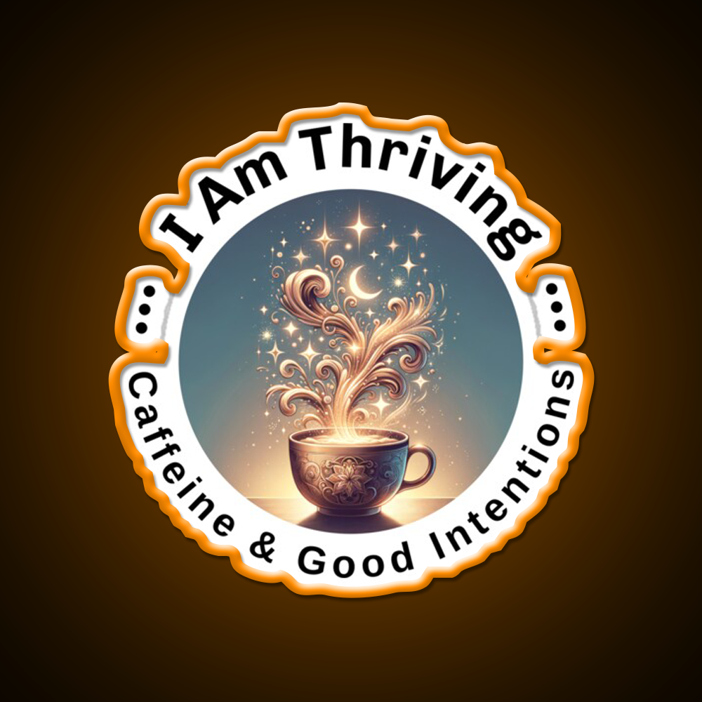 Cosmic Coffee Positive Energy Cafe Led Neon Sign Espresso Bar Art Rgb Color