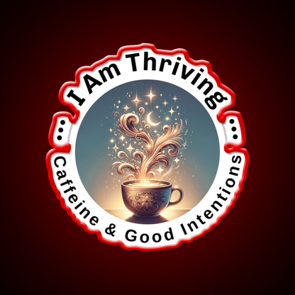 Cosmic Coffee Positive Energy Cafe Led Neon Sign Espresso Bar Art Rgb Color