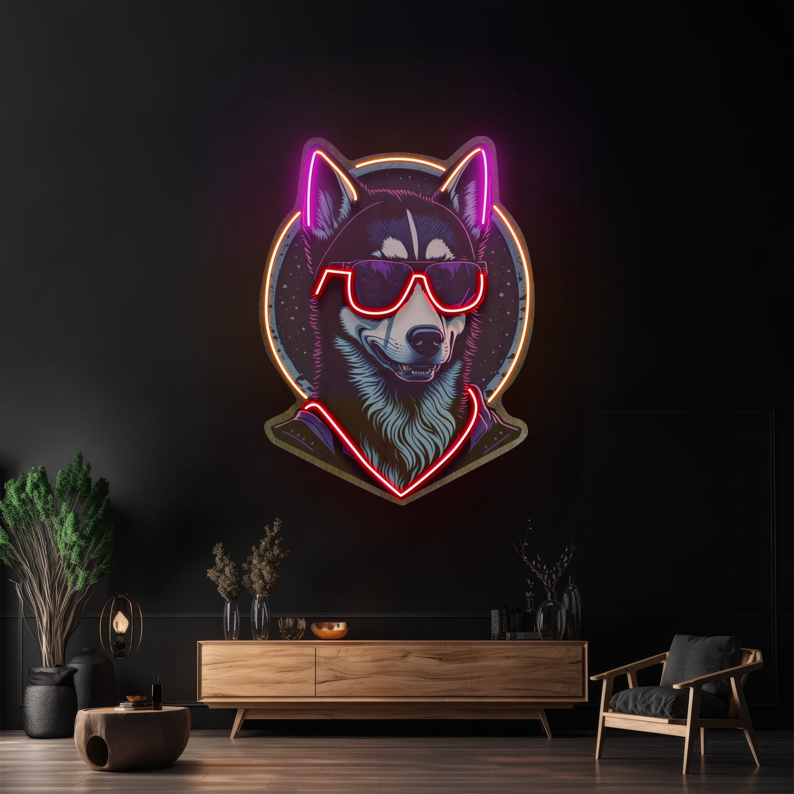 Cosmic Pet World Artwork Business Led Sign - Shineneon