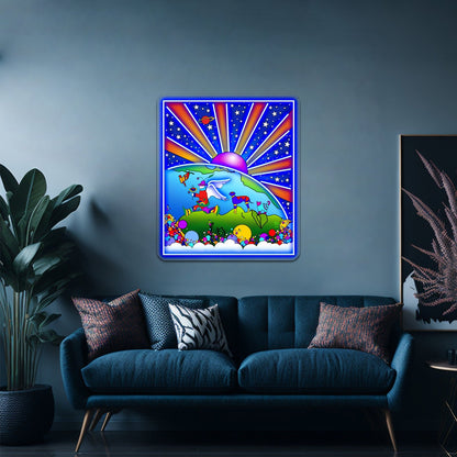 Cosmic Pet World Artwork Business Led Sign - Shineneon