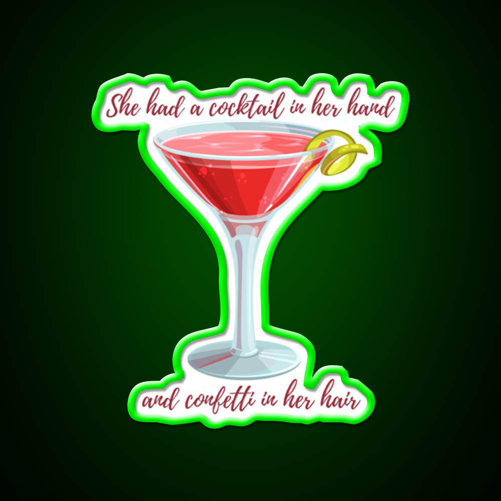 Cosmopolitan Cocktail Bar Decor Led Neon Sign Drink Neon Sign Rgb Color - LED neon sign view 8