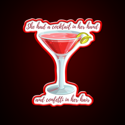 Cosmopolitan Cocktail Bar Decor Led Neon Sign Drink Neon Sign Rgb Color - LED neon sign view 10