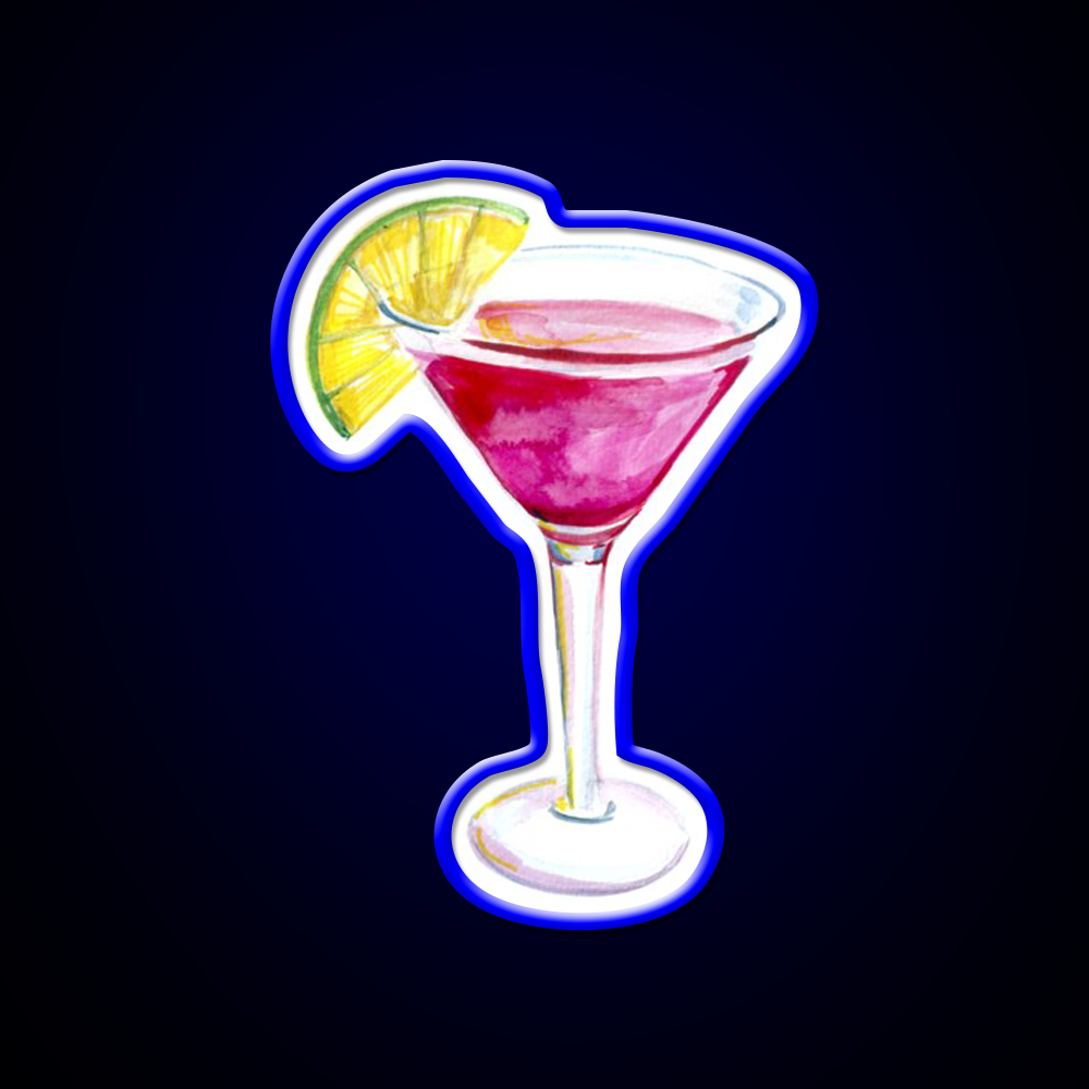 Cosmopolitan Cocktail Bar Decor Led Neon Sign Neon Party Sign Wall Art Rgb Color - LED neon sign view 5
